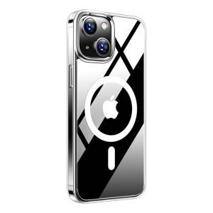 Coque transparente Torras Diamond Clear-Mag pour iPhone 15