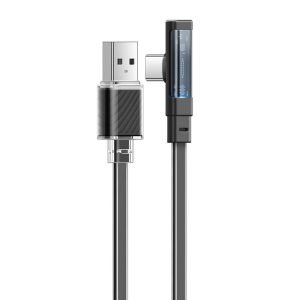 Câble USB-C vers USB-C 1,8m à 90° avec LED - Mcdodo CA-3423 - Noir