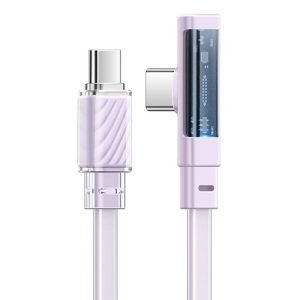 Câble USB-C Mcdodo CA-3454 90° 1,8m avec LED - Violet