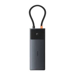 Hub Adaptateur 10 en 1 Baseus USB-C - 2xHDMI, 3xUSB-A, USB-C, RJ45, SD/TF, PD - Noir