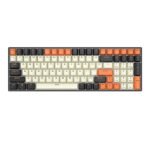 Clavier mécanique RGB Royal Kludge RK100, switch marron - Noir et Orange