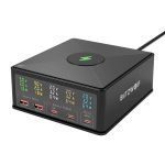 Chargeur Blitzwolf 868H, 2xUSB-A, 3xUSB-C, 160W - Noir