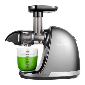 Extracteur de jus lent AMZCHEF 1501-GA - Gris