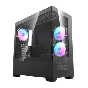 Boîtier d'ordinateur Darkflash DS900 AIR - Noir + 6 ventilateurs ARGB