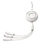Câble 3-en-1 Joyroom Colorful USB vers USB-C/Lightning/Micro USB 3.5A, 1m - Blanc