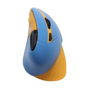 Souris verticale sans fil Dareu LM138G 2.4G 800-1600 DPI - Bleu et Jaune