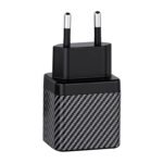 Chargeur mural INVZI GaN 2x USB-C, 45W, EU - Noir