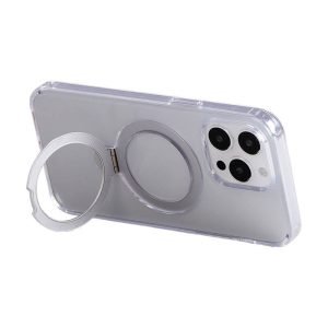 Coque magnétique transparente avec support Joyroom JR-BP004 pour iPhone 15 Pro Max