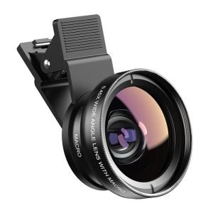 Objectif mobile APEXEL APL-0.45XWM - Grand angle 0.45x + Macro 12.5x - Noir