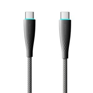 Câble USB-C vers USB-C Toocki TXCTT1-BMH01-B, 1m, PD FC 100W - Noir