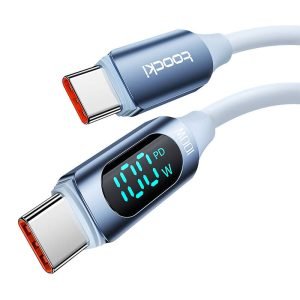 Câble USB-C vers USB-C Toocki TXCTT1-XX04-B2, 2m, 100W - Bleu
