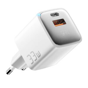 Chargeur USB-A+USB-C 33W Essager GaN - Blanc