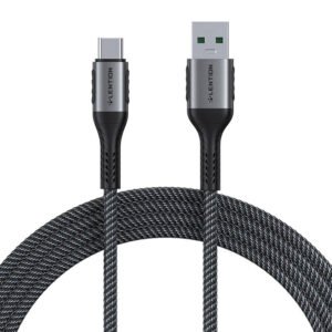 Câble de charge rapide USB-A 3.1 vers USB-C Lention CB-ACE-6A1M, 6A, 1m - Noir