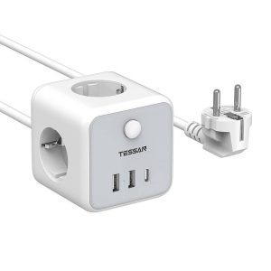 Multiprise TESSAN TS-301-C-GR