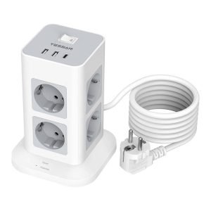 Multiprise avec parasurtenseur TESSAN TPS03-DE-C