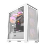 Boîtier d'ordinateur Darkflash DRX70 MESH + 4 ventilateurs RGB - Blanc