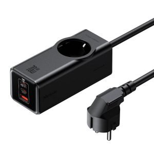 Multiprise GaN McDodo CH-4620 EU 70W - 2x USB-C, 1x USB - Noir