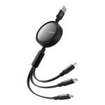 Câble 3-en-1 USB vers USB-C / Lightning / Micro USB, Mcdodo CA-7256, 3.5A, 1.2m (Noir)