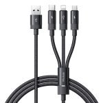 Câble 3-en-1 USB vers USB-C / Lightning / Micro USB - Mcdodo CA-5790 - 1,2m Noir