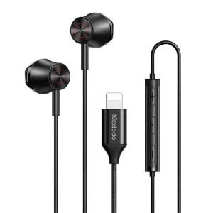 Écouteurs filaires Mcdodo HP-4080, Lightning - Noir
