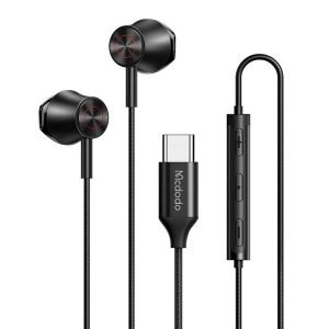 Écouteurs filaires Mcdodo HP-4070, USB-C - Noir