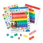Tuiles de fractions arc-en-ciel avec plateau - Learning Resources LER 0615