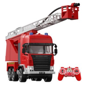 Camion de pompier télécommandé 1:20 - Double Eagle E597-003 - Rouge