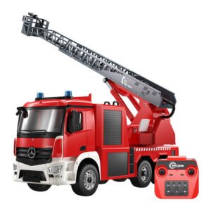 Camion de pompiers télécommandé - Double Eagle Mercedes-Benz Arocs E667-003 - Échelle 1:20