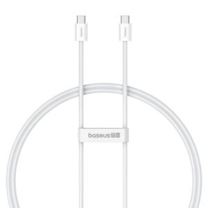 Câble de charge rapide USB-C vers USB-C Baseus Superior 2 100W 1m - Blanc