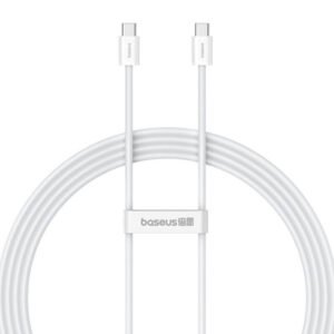 Câble de charge rapide USB-C vers USB-C Baseus Superior 2 100W 2m - Blanc