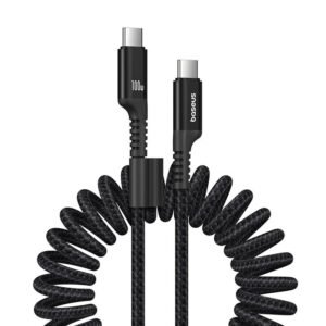 Câble de recharge rapide USB-C vers USB-C Baseus Fish-Eye 100W, 1m - Noir