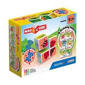 Cubes magnétiques Insectes imprimés + cartes 7 pièces - GEOMAG Magicube GEO-121