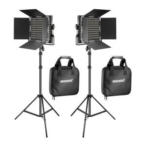 Kit Neewer 660 Bi-Color LED, Deux Lampes 40W 3200-5600K