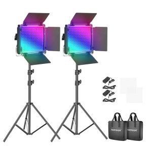 Kit Neewer 660 PRO RGB LED - Deux lampes 50W 3200-5600K