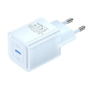 Chargeur mural Vention FEPL0-EU USB-C 20W GaN - Bleu