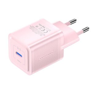 Chargeur mural Vention FEPP0-EU USB-C 20W GaN - Rose
