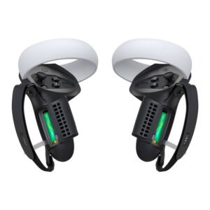 Poignée de contrôleur avec trappe à batterie Kiwi Design Q1 PRO-2.2 pour Meta Quest 2 - Noir