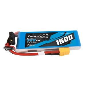 Batterie LiPo GensAce G-Tech 1600mAh 7.4V 45C 2S1P avec connecteur XT60