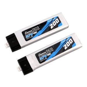 Batterie Lipo Gens ace 200mAh 3.7V 45C 1S1P (2 pièces)