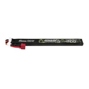 Batterie Lipo Airsoft Gens Ace 25C 1200mAh 3S1P 11.1V avec prise T - Longue taille