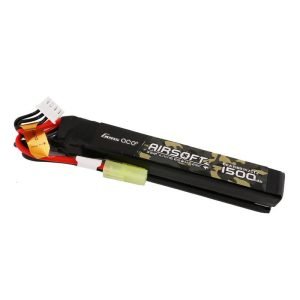 Batterie LiPo pour Airsoft Gens Ace 25C 1500mAh 3S1P 11.1V avec fiche mini Tamiya
