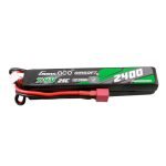 Batterie LiPo pour réplique airsoft - Gens Ace 25C 2400mAh 2S2P 7.4V avec fiche Mini Deans(T)