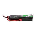 Batterie LiPo 11.1V 2400mAh 3S2P pour Airsoft - Gens Ace Nunchuck avec connecteur Deans(T)