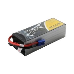 Batterie LiPo Tattu 8000mAh 22.2V 25C 6S1P avec connecteur EC5