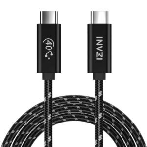 Câble USB-C / USB4.0 INVZI INVUSB4 Gen3 240W 40Gbps 2m - Noir