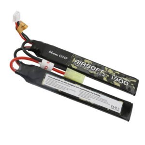 Batterie Lipo Airsoft 1300mAh 25C 2S1P 7.4V avec prise mini Tamiya - Gens Ace