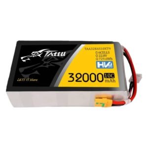 Batterie Lipo Tattu 32000mAh 22.8V 10C 6S1P Avec Connecteur XT90-S