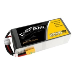 Batterie Lipo Tattu 22000mAh 22.2V 30C 6S1P avec prise XT90-S
