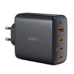 Chargeur mural Aukey PA-B7S - 1xUSB-A, 3xUSB-C, 100W GaN - Noir