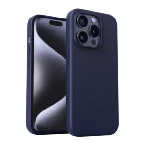 Coque pour iPhone 15 Pro Aukey PC-GJ10C - Bleu Tempête